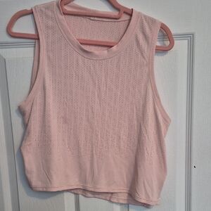 Lululemon Athletica Light Pink Crop Top